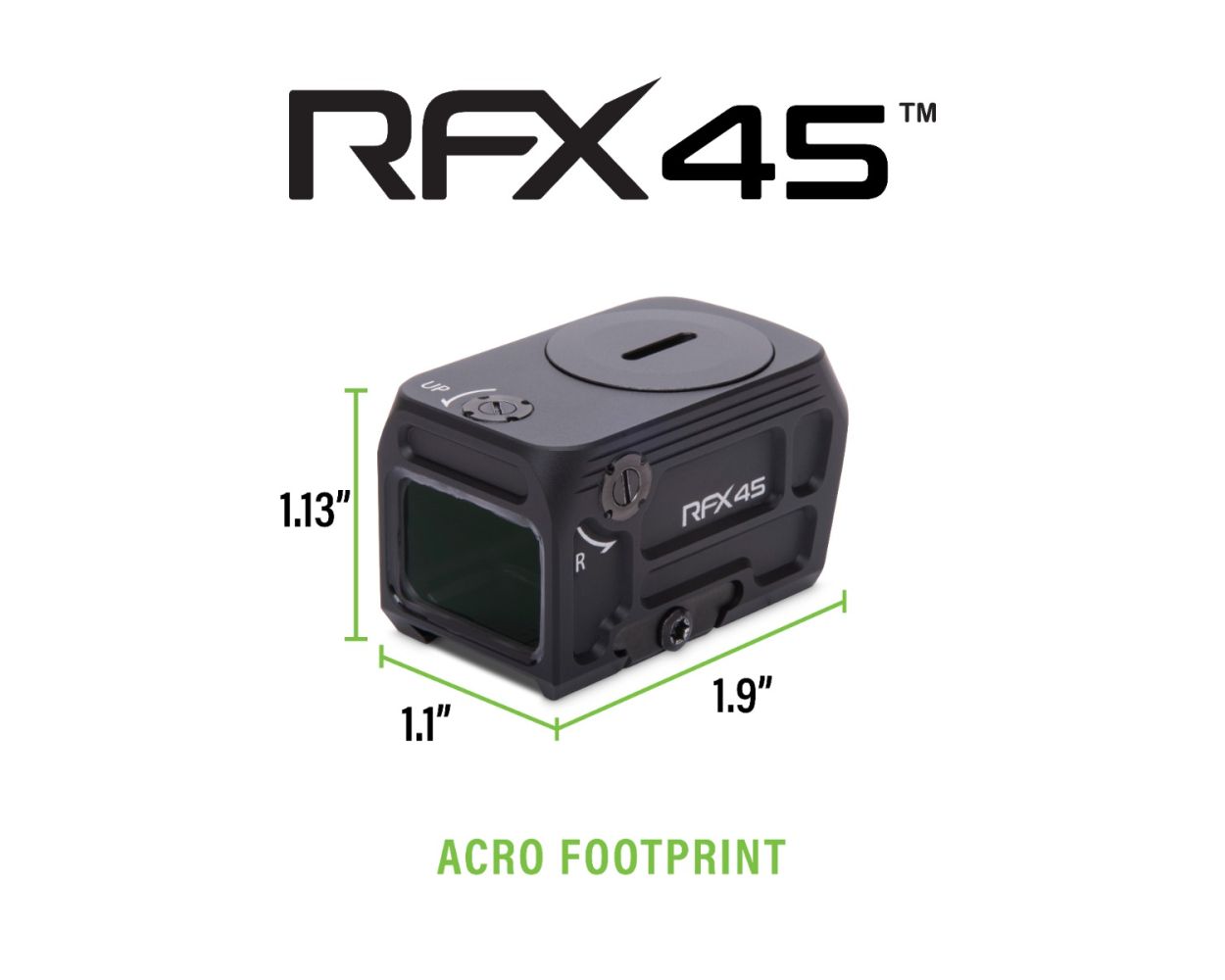 RFX45 Closed Green Dot Sight W/Low Mount Black